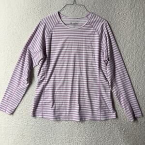 COOLIBAR Womens XL Long Sleeve Rash Guard Top UPF 50+ Summer Beach Swim Surf *TF